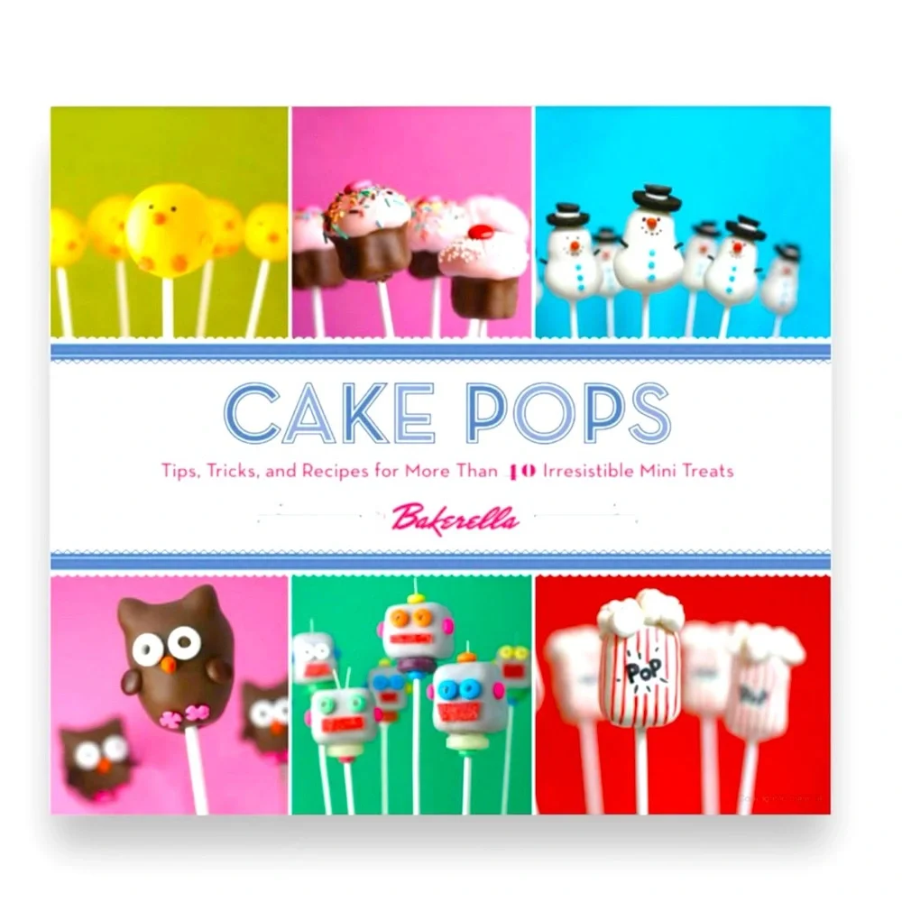 BAKERELLA Cake Pop Recipe Book Cookbook Hardcover w Color Pictures & Instruction
